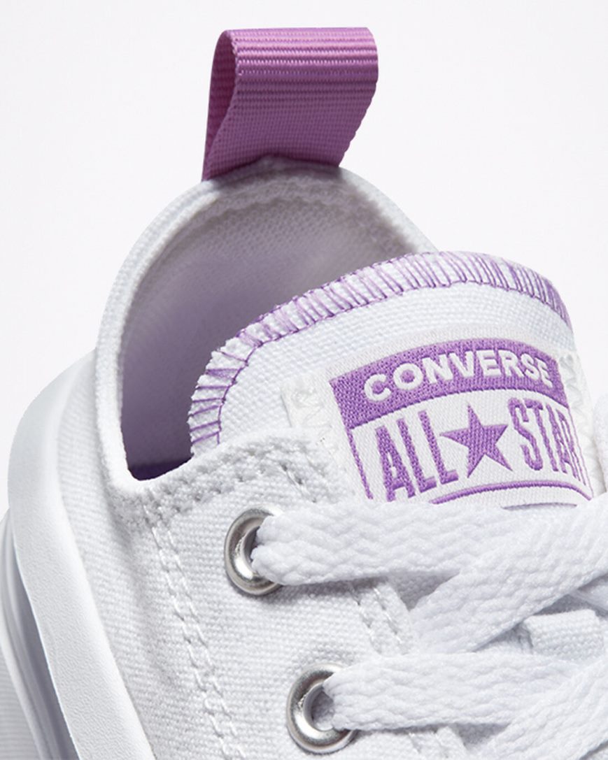 Dívčí Boty Na Platformy Converse Chuck Taylor All Star Move Nízké Bílé Fialové Bílé | CZ HGET03